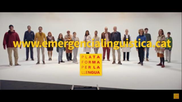 Imagen del anuncio de Plataforma per la Llengua en À Punt. EE