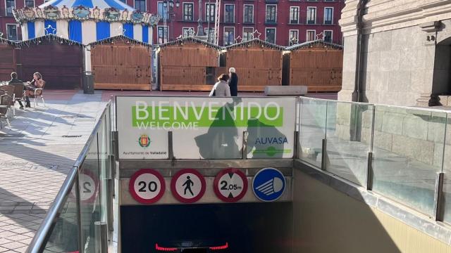 Entrada al aparcamiento de la Plaza Mayor