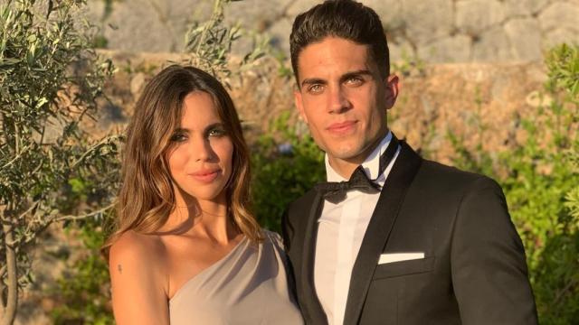 Melissa Jiménez y Marc Bartra en una imagen perteneciente a sus redes sociales.
