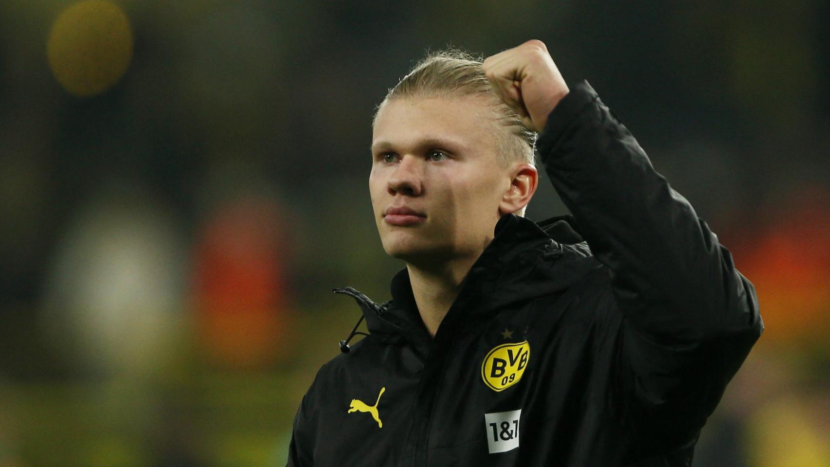Erling Haaland, con el Borussia Dortmund