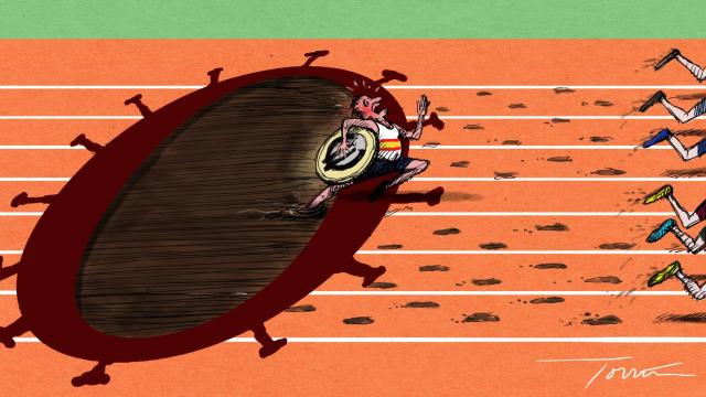 La economía española ya nota los efectos de ómicron.