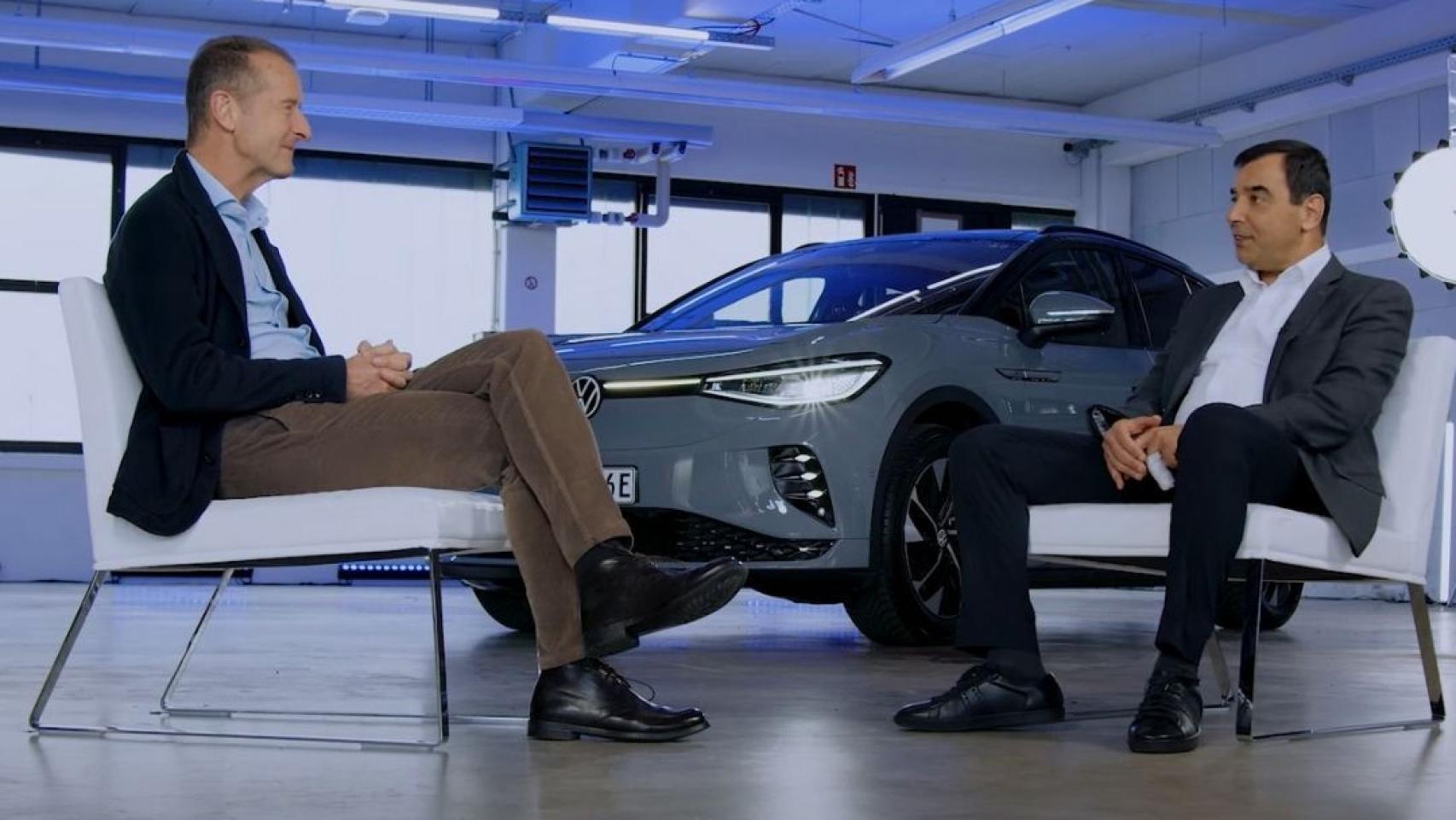 Los máximos dirigentes de Volkswagen y Mobileye, Herbert Diess y Amnon Shashua.