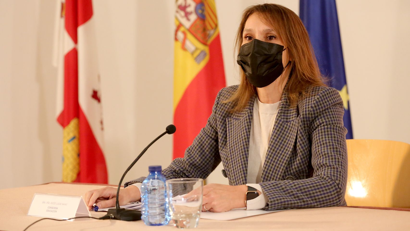 La Consejera de Educación, Rocío Lucas