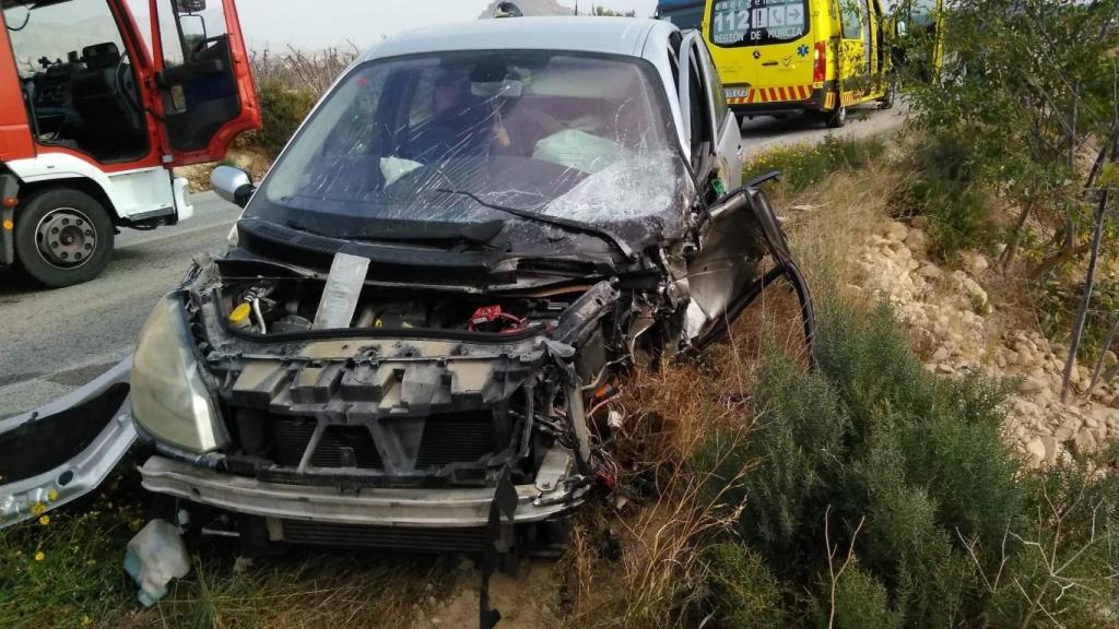 Imagen de un accidente ocurrido a finales de 2021 en Abanilla (Murcia).