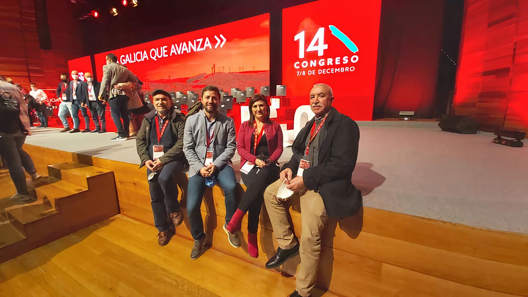 Fátima Abal en el congreso del PSdeG de diciembre de 2021.