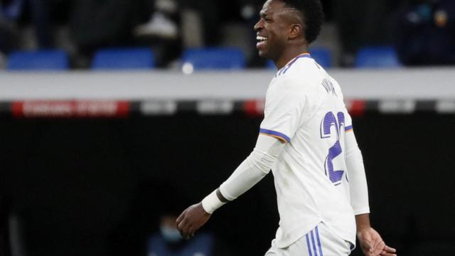 Vinicius Jr. durante un partido con el Real Madrid
