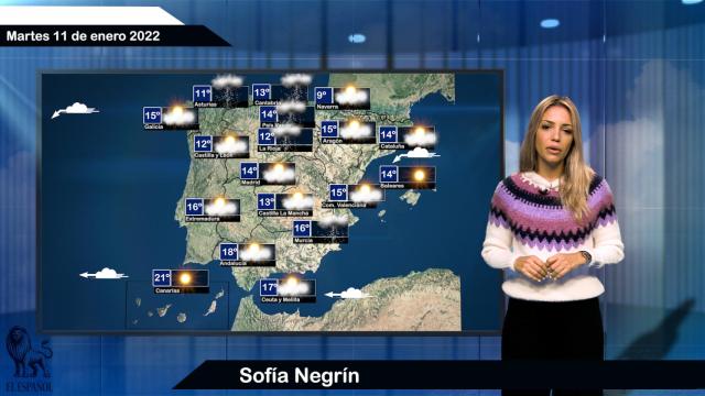 El tiempo para el martes 11 de enero: intervalos nubosos y temperaturas en descenso