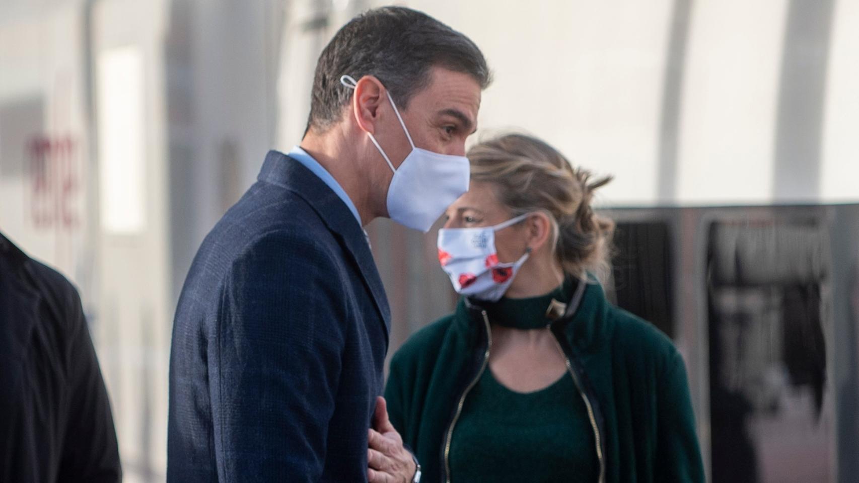 Pedro Sánchez y Yolanda Díaz.