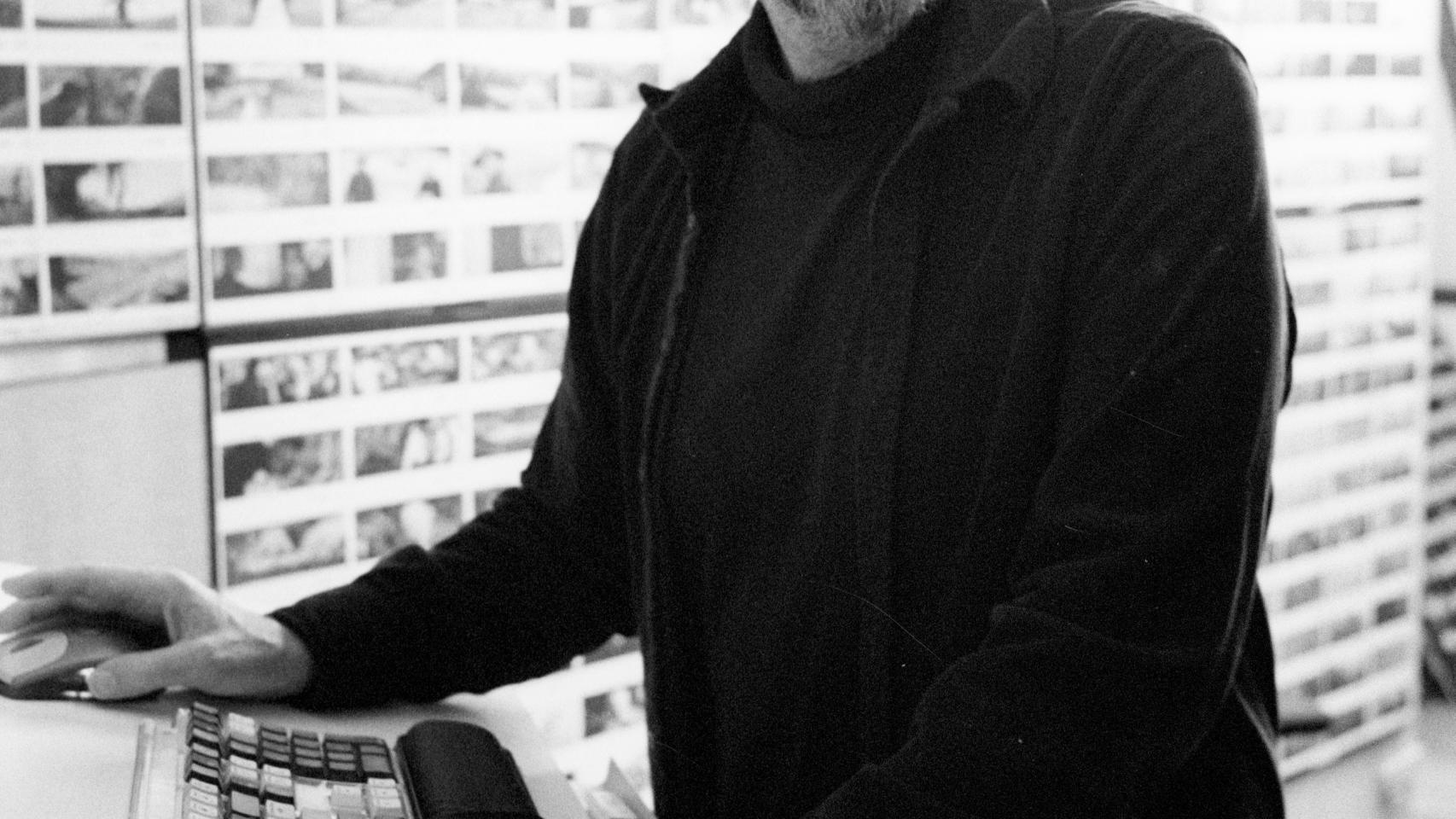 Walter Murch en su estudio de montaje