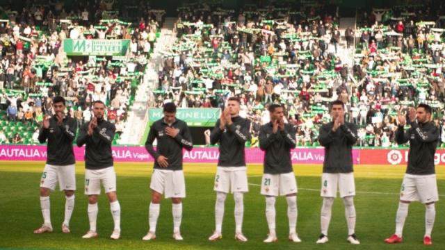El Elche, en un encuentro en el Martínez Valero.