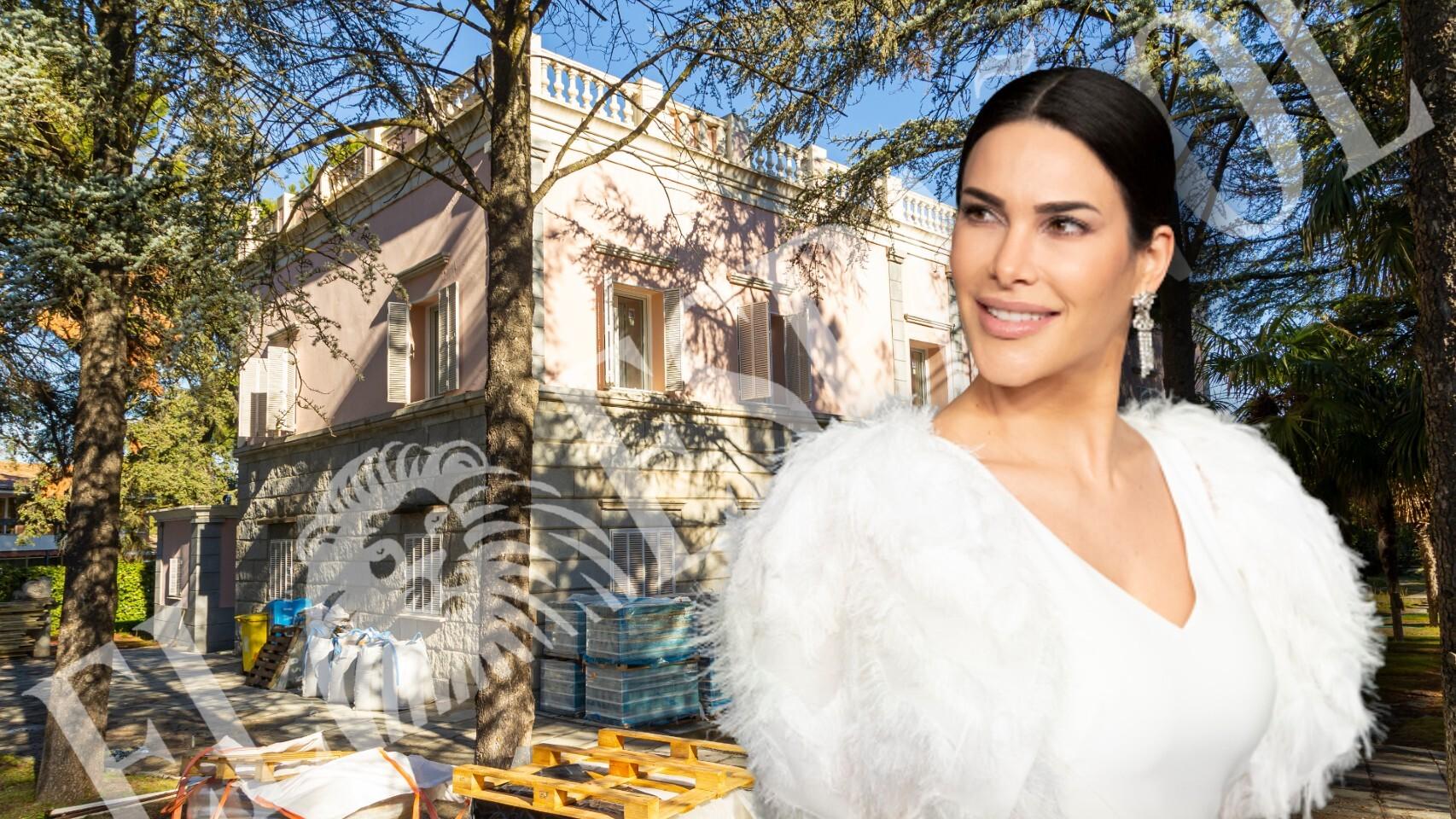 Carla Barber junto a su nueva casa en un montaje de El Español.