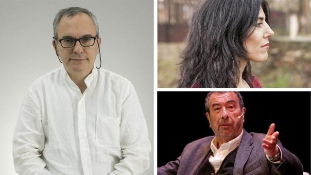 De izquierda a derecha: Pablo d'Ors, Raquel Lanseros y Garci.