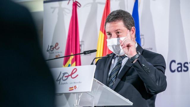 Emiliano García-Page, este miércoles en Munera (Albacete).