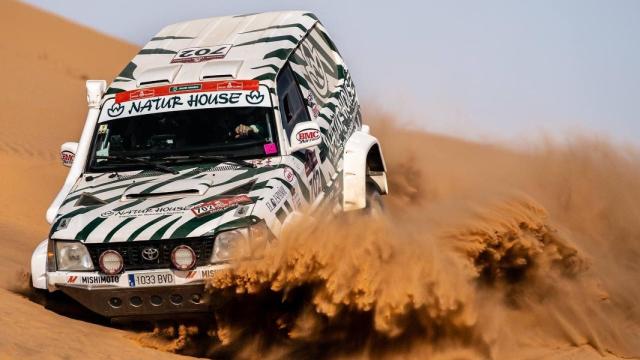 El Toyota Land Cruiser del Naturhouse Raid Team