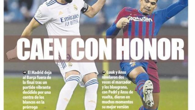 La portada del diario Mundo Deportivo (13/01/2022)
