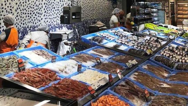 Una pescadería Mercadona.