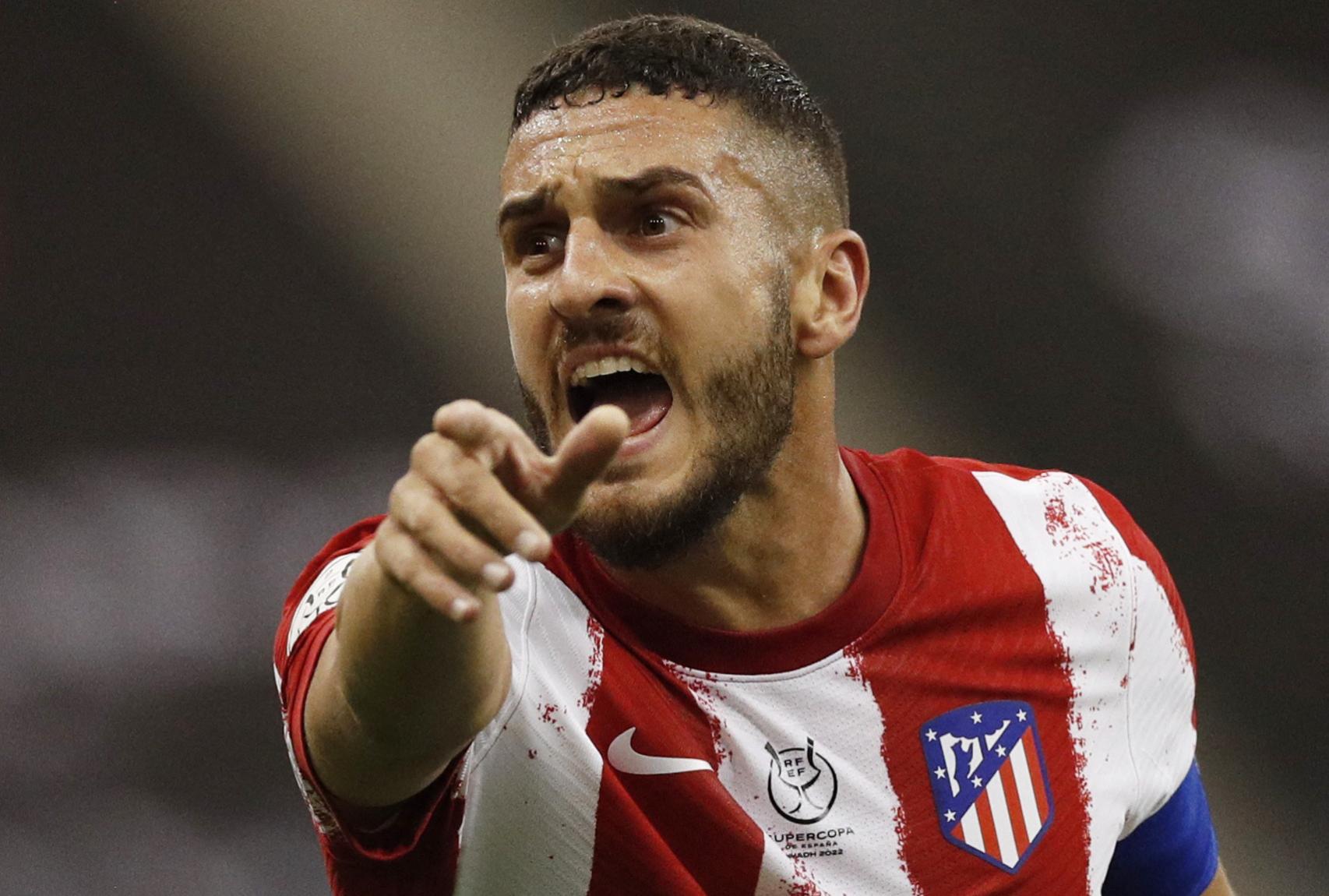 Koke Resurrección, en un partido del Atlético de Madrid de la temporada 2021/2022