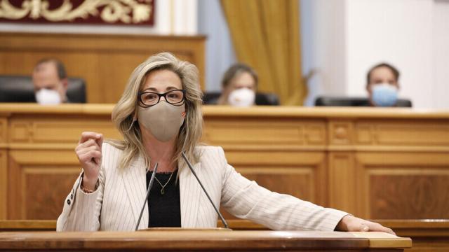 La diputada del PP Lola Merino durante su intervención.