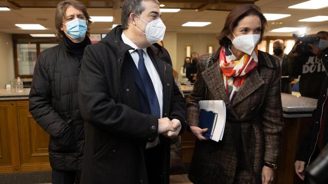 Reyes Maroto en su visita a Soria / ICAL