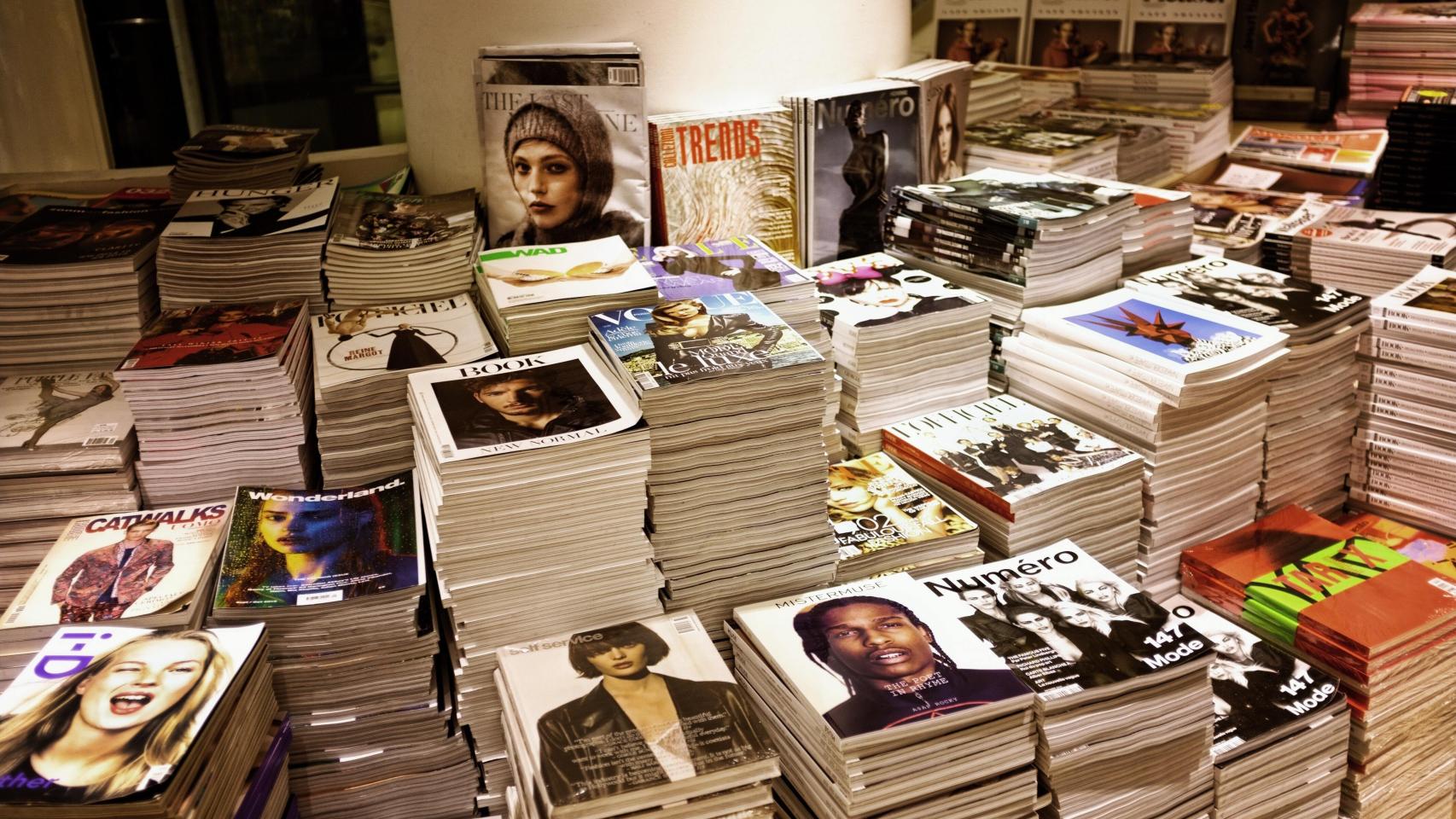 Revistas culturales en un muestrario