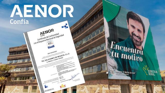 20220114 FOTOGRAFÍA RENOVACIÓN CERTIFICADO AENOR TEC SOLUCIONES NEGOCIO EUROCAJA RURAL VF