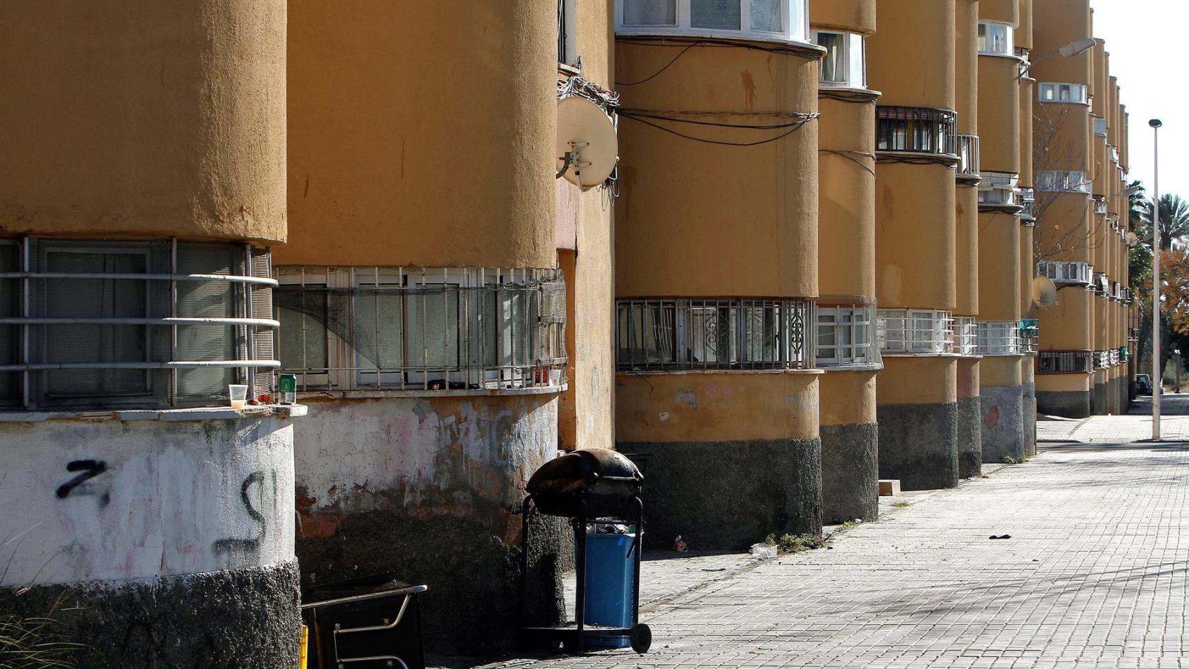 Barrio Palmerales, lugar donde está la vivienda en la que se encontró el cuerpo de Yolanda.