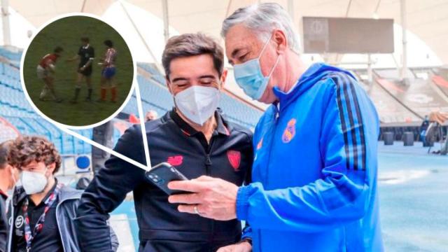 Ancelotti y Marcelino, una amistad de piel