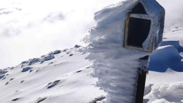 Fotos de la primera nevada de El Torrecilla, en Tolox.