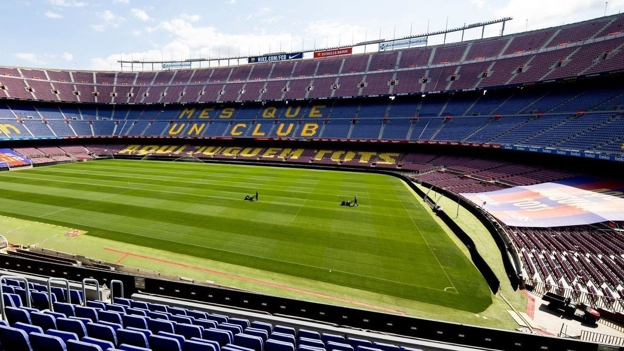 Una panorámica del Camp Nou.