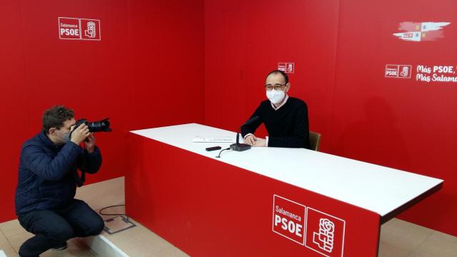 David Serrada durante un acto político