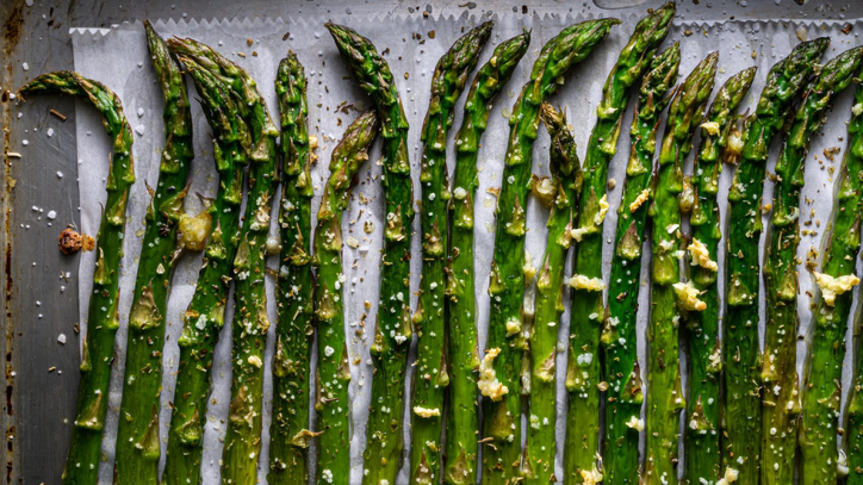 Receta de espárragos trigueros al horno