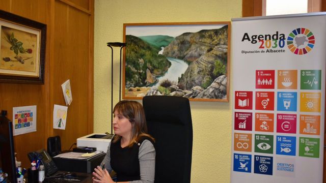 Amparo Torres, vicepresidenta y responsable de Medio Ambiente de la Diputación de Albacete. Foto: Twitter @dipualba