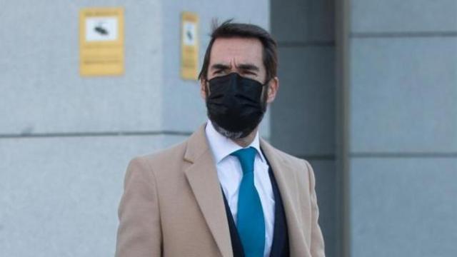 El ex jefe de gabinete de presidencia de Iberdrola, Rafael Orbegozo, a su llegada a la Audiencia Nacional./
