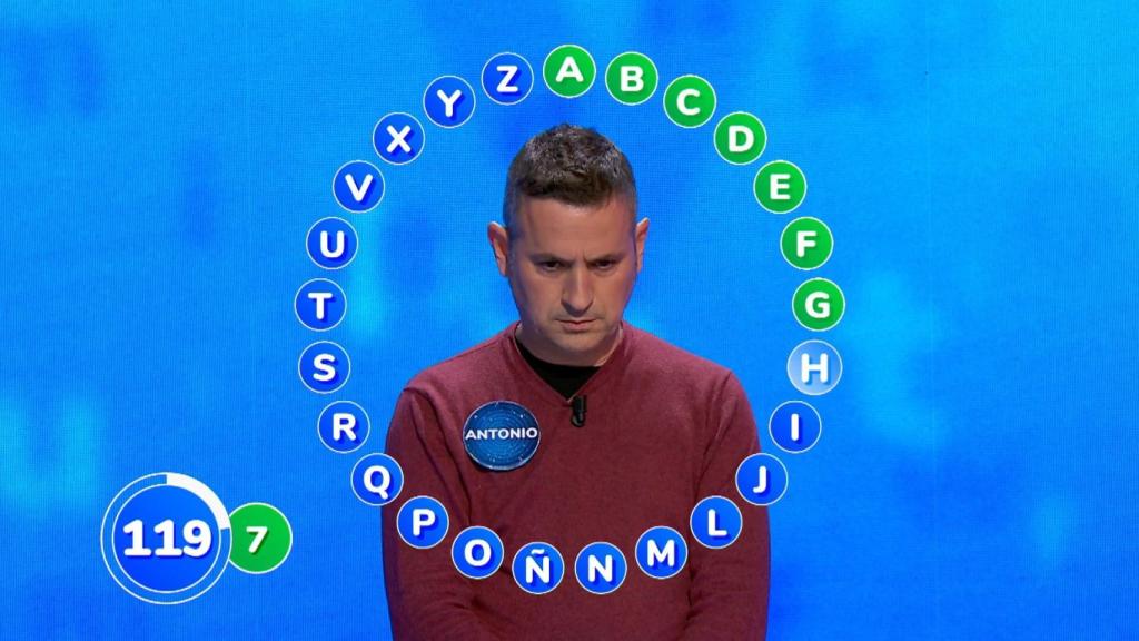 Antonio Ruiz en 'Pasapalabra'