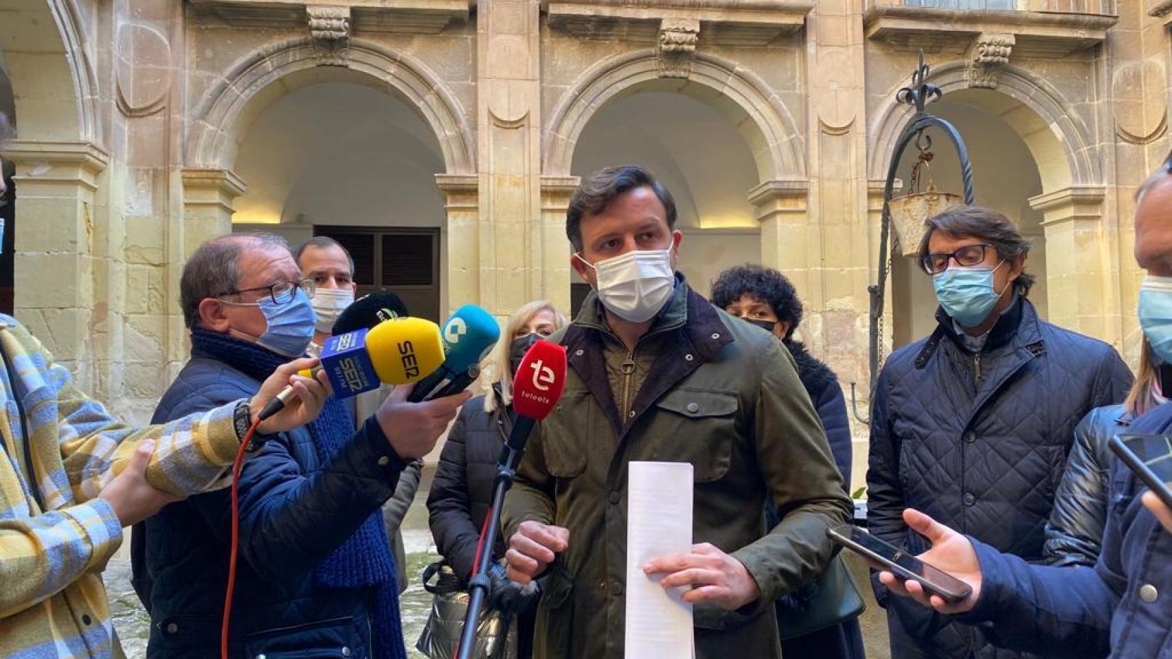 Pablo Ruz, en su intervención este martes en las Clarisas.