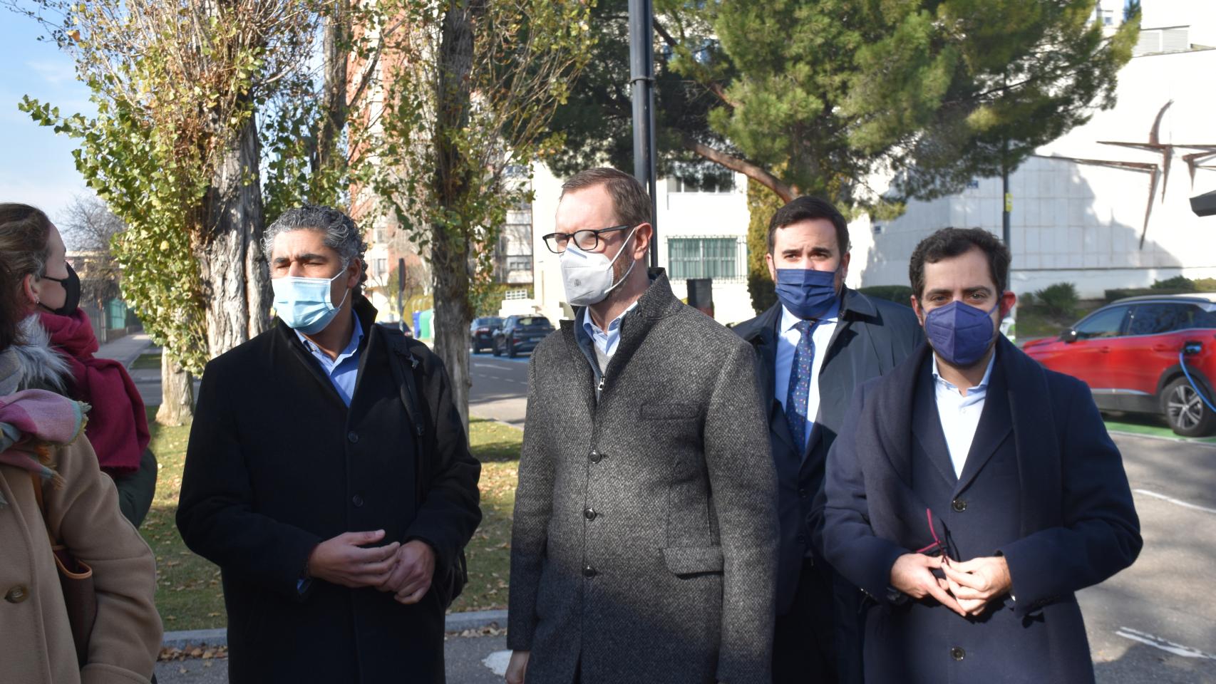 Javier Maroto en Valladolid junto a los senadores vallisoletanos