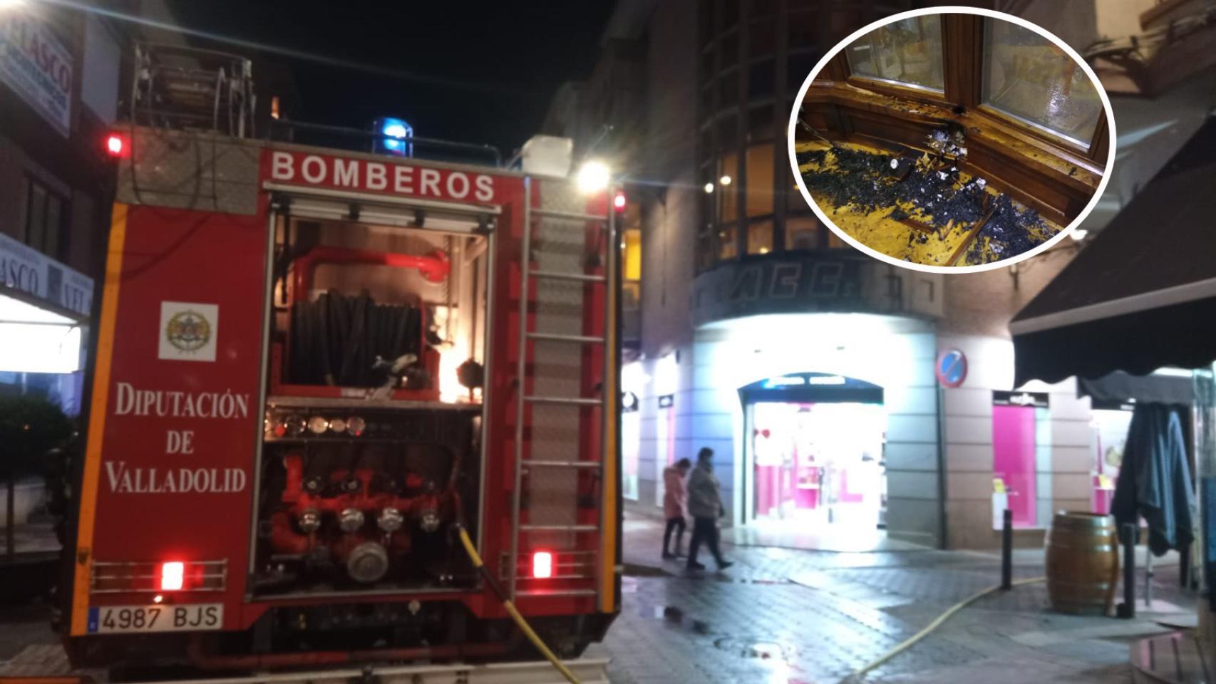 Imagen del lugar en el que se produjo el incendio