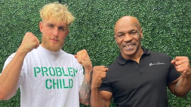 Jake Paul y Mike Tyson. Foto: Instagram (@jakepaul)