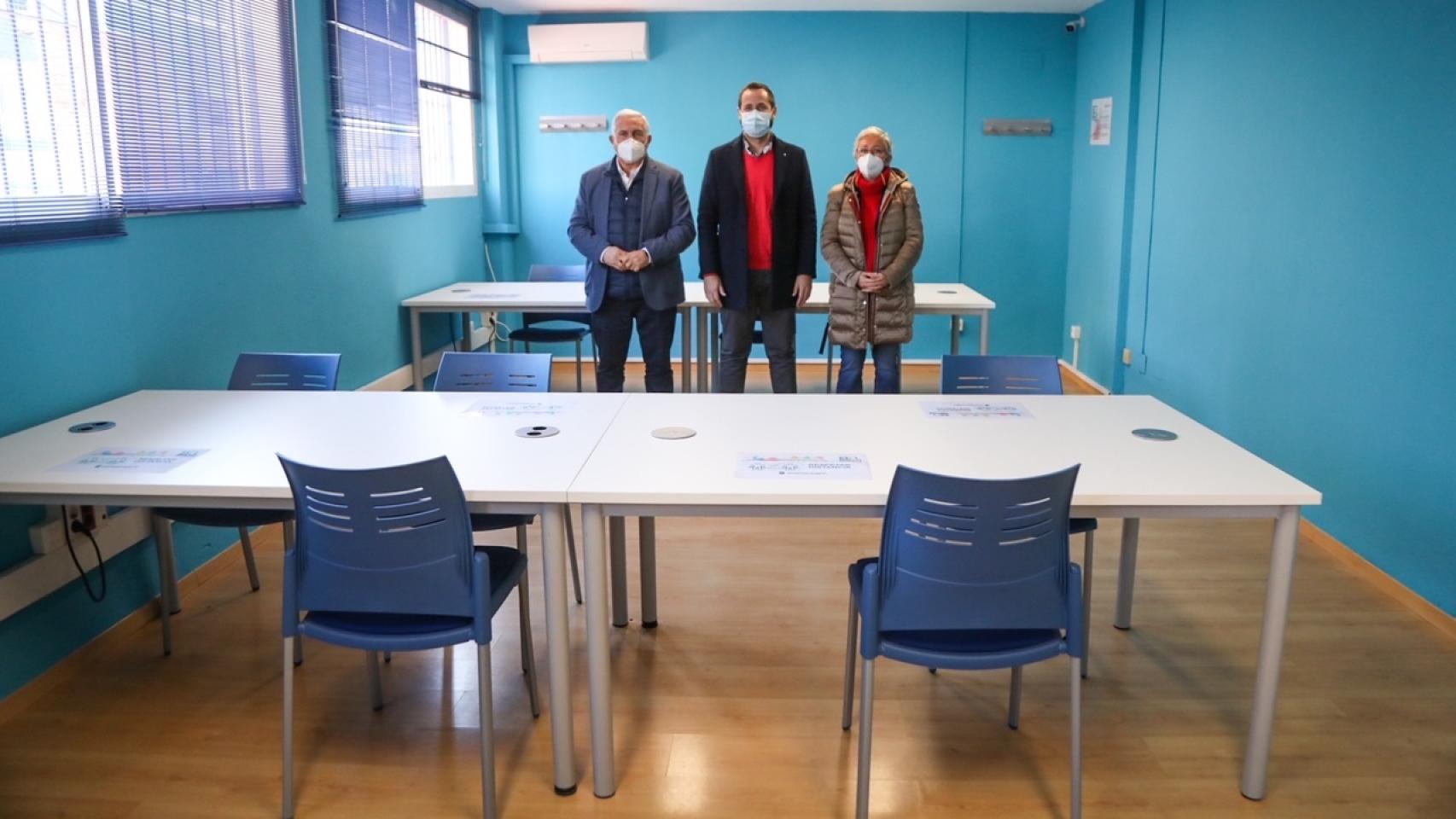 Una imagen de la sala de estudios.