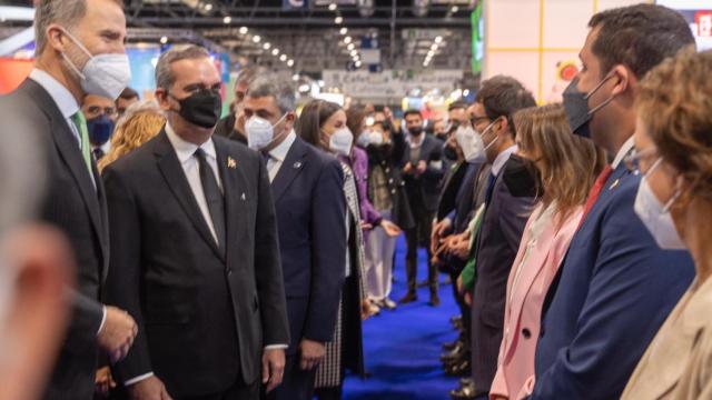 El Rey visita el stand de Castilla y León