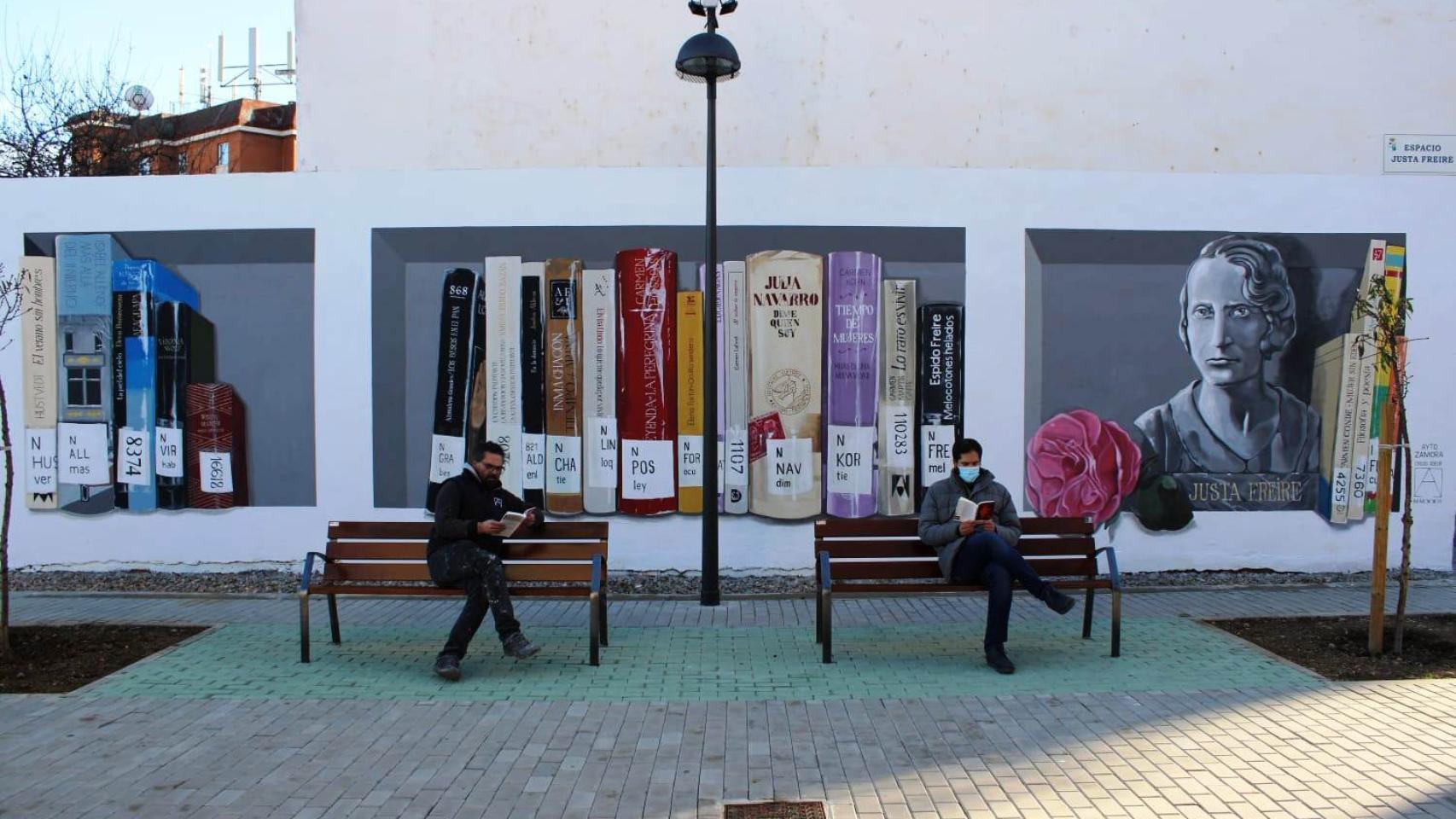Mural dedicado a Justa Freire