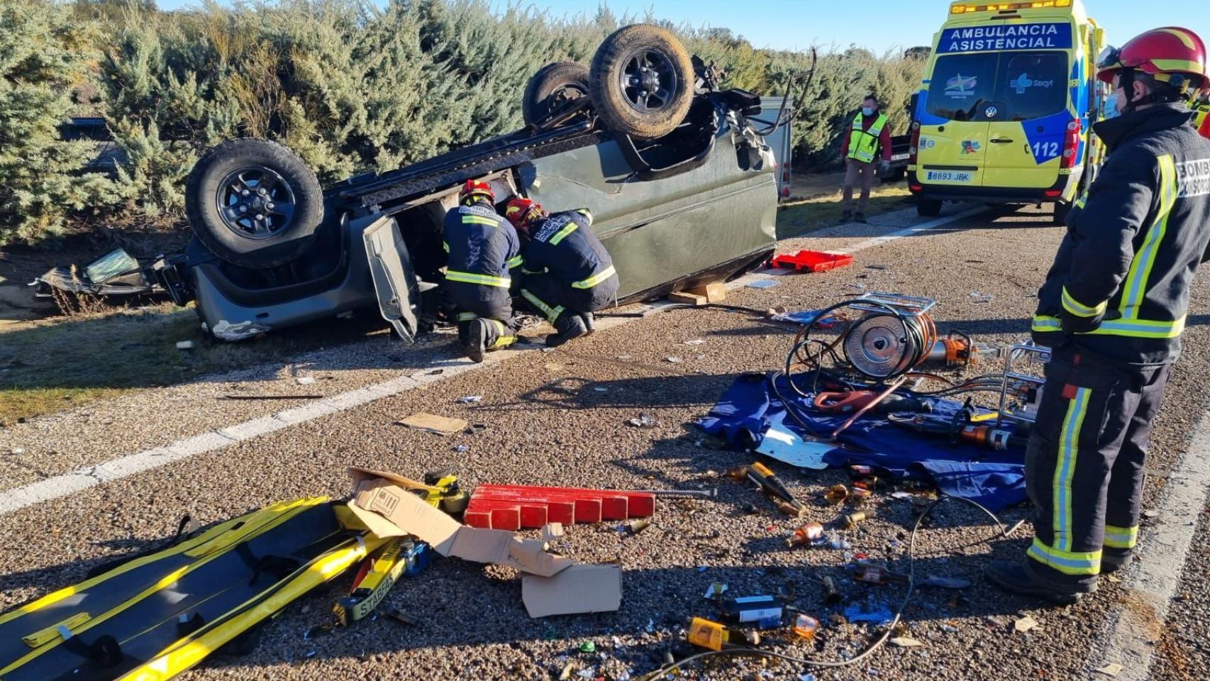 Accidente en Quintanilla de Urz