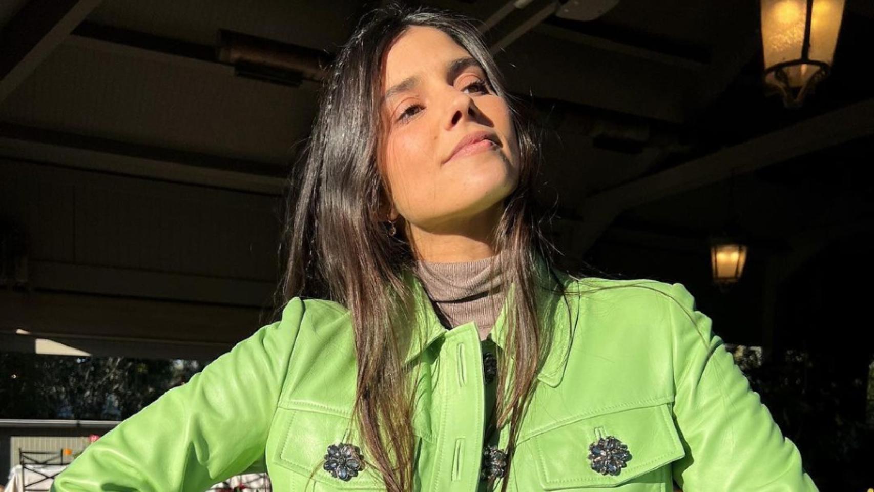 María García de Jaime con la chaqueta de Uterqüe que arrasa en la web.
