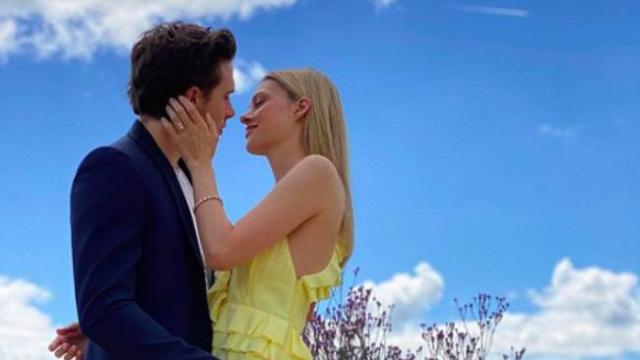 Brooklyn Beckham y Nicola Peltz en una imagen de sus redes sociales.