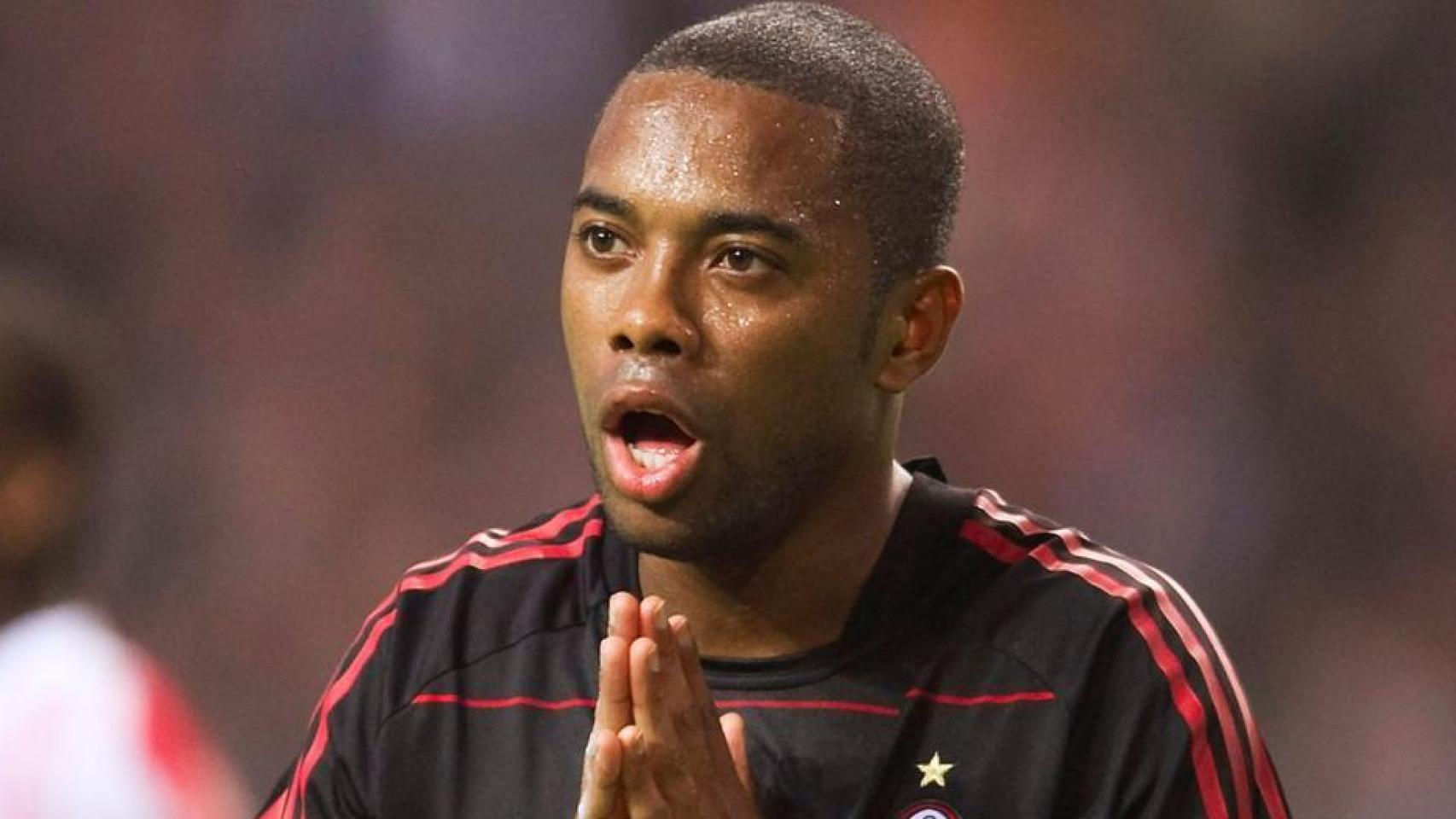 Robinho, durante su etapa en el AC Milan