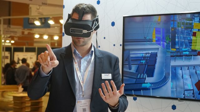 Demostración del uso de la realidad virtual en logística en Pick&Pack 2020.