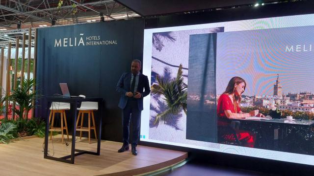 El vicepresidente y CEO de Meliá Hotels, Gabriel Escarrer, en Fitur.
