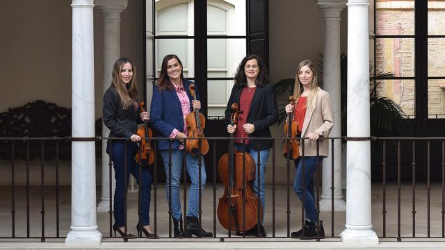 Una imagen del Cuarteto Carmen Thyssen.