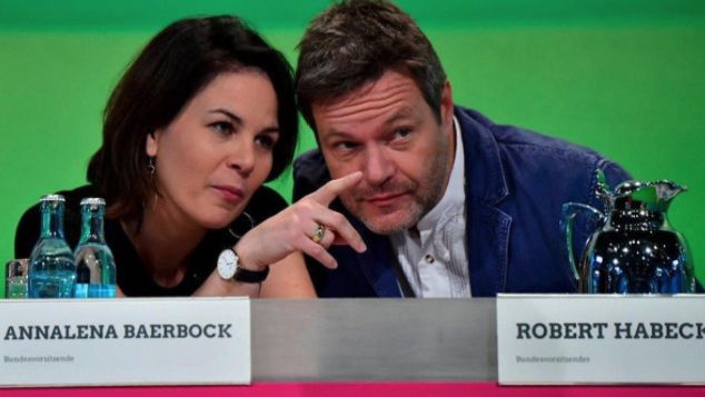 Annalena Baerbock, ministra alemana de Exteriores, y Robert Habeck, ministro alemán de Economía.
