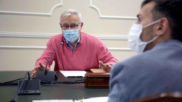 El alcalde de Valencia, Joan Ribó, en una rueda de prensa.